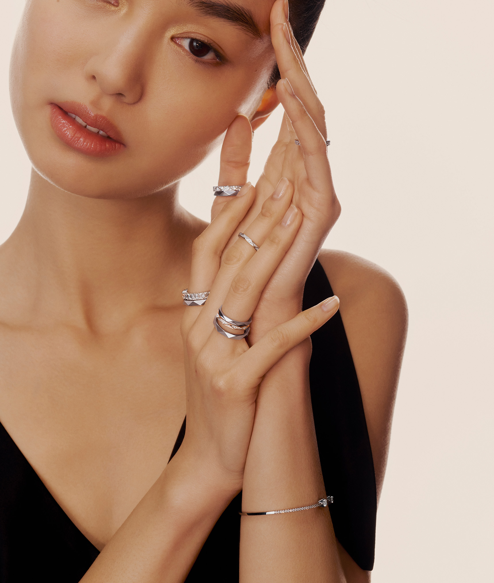 Models wear Graff Laurence Signature jewellery collection