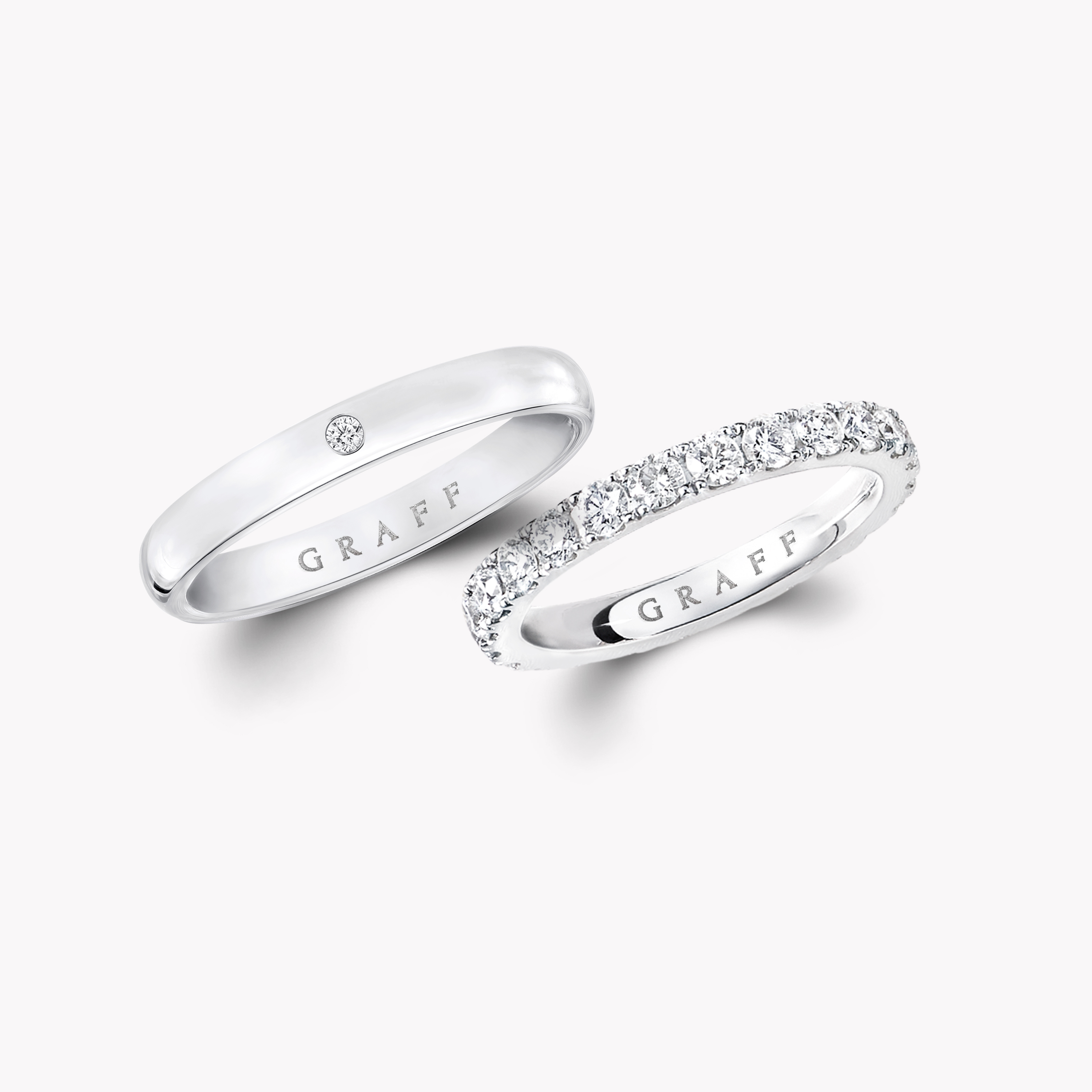 D Shape和圆形钻石对戒